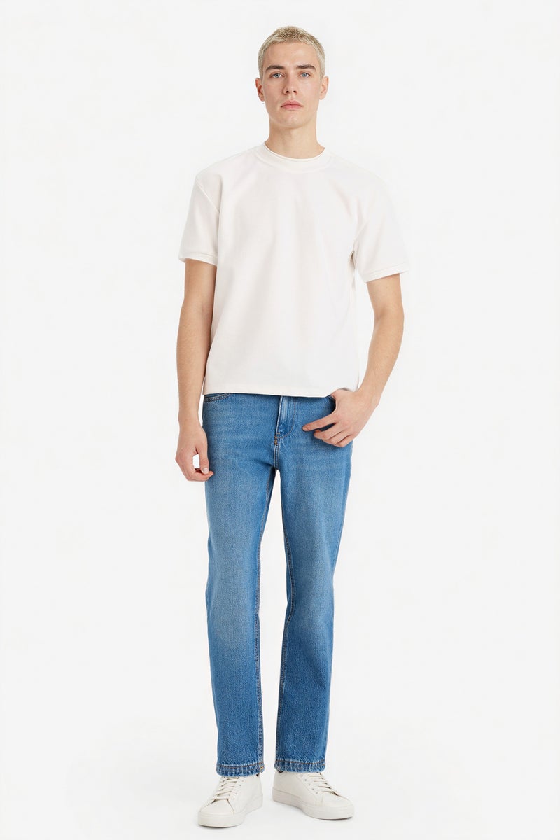 DeFacto Blue Man 90's Slim Fit Jeans Casual - Image 1